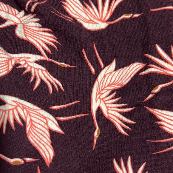 Stylish bird print cardigan - Picture 3 of 3